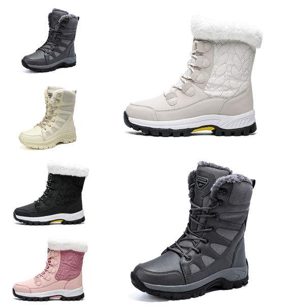 Damen-Schneestiefel, modische Winterstiefel, klassische Mini-Knöchelkurzstiefel, Damen, Mädchen, Damen, dreifach schwarz, kastanienbraun, marineblau, für den Außenbereich und den Innenbereich