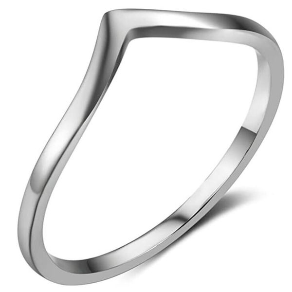 

fashion creative geometric design curved ring for men & women in silver gold black rose colors