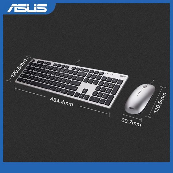 

keyboard mouse combos asus eu300c 434.4x120.5x21.5mm usb wired and 110x60.7x30.7mm 1000 dpi for lapoffice games