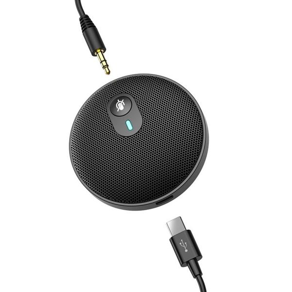 

microphones usb conference microphone, 360Â° omnidirectional condenser mic for pc lapbusiness video voice pickup