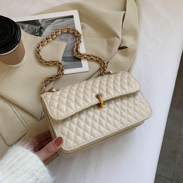 

evening bags lingge pu leather small crossbody bag 2021 fashion lady travel luxury chain shoulder handbag and purses