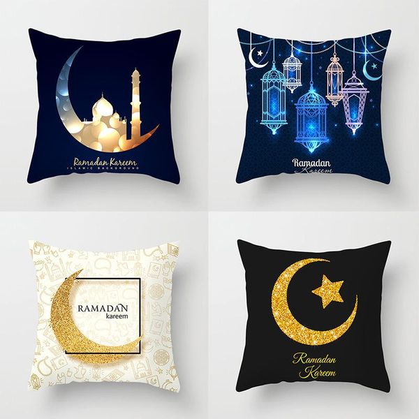 

pillow case nordic muslim covers ramadan gifts islamic moon exquisite lantern cushion home decorations