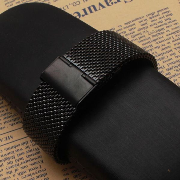 

watch bands gear s3 frontier / classic band 22mm mesh stainless steel straps metal buckle replacement strap for samsung, Black;brown