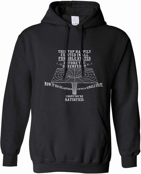 

physics hoodie quantum observer all possible states w5tk#, Black