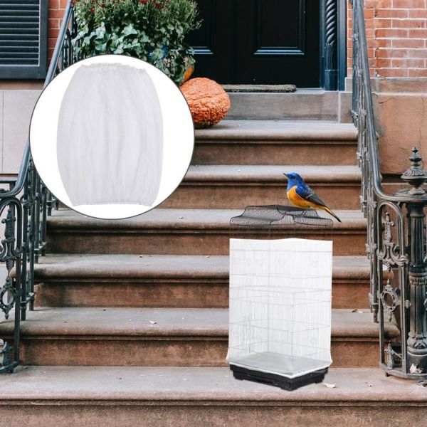 

other bird supplies 1pc birds cage splash-proof cover gauze screen dust cloth