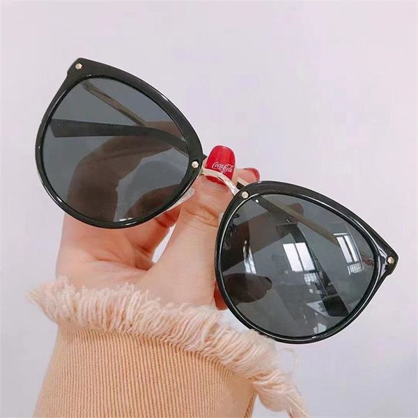 

polarized sunglasses retro sun glasse goggles anti-uv spectacles oversize frame eyeglasses ornamental adumbral a++, White;black