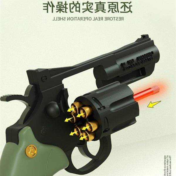 

69moon left wheel soft bullet toy hand small shell throwing zp5 children metal simulation alloy gun model boy