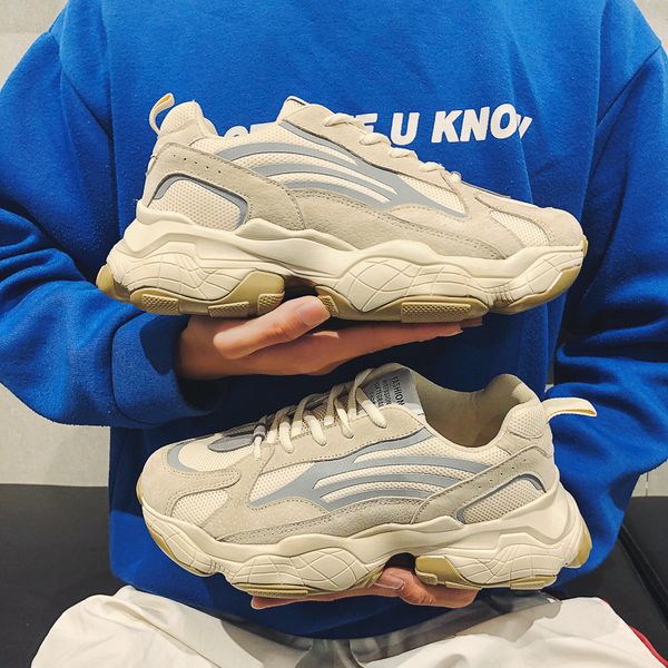 

s shoes autumn 2021 new sports casual breathable increased shoes s reflective ins trendy shoes spring and autumn