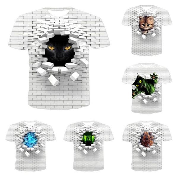 

men's t-shirts 2021 harajuku t-shirt summer dot tie dye novelty shirt fashion cool short sleeve, White;black