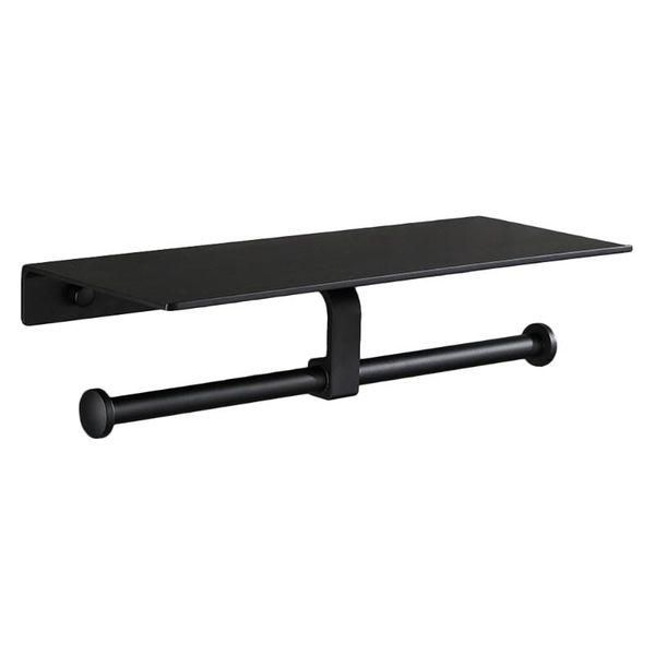 

hooks & rails 1pc wall mounted paper towel holder space aluminium rack for room