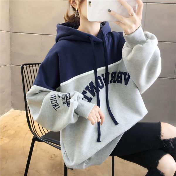 

sweater spring and autumn winter new fashion "including cotton" loose korean version plush without hooded coat large women's, Blue;black