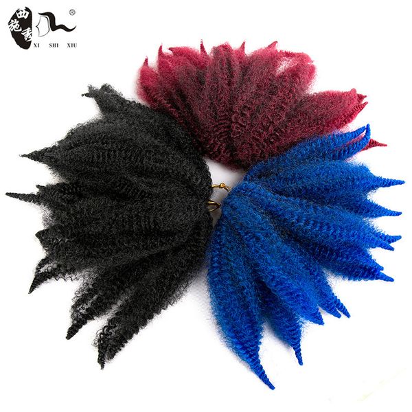 

braid curly afro hairpiece kinky, Black;brown