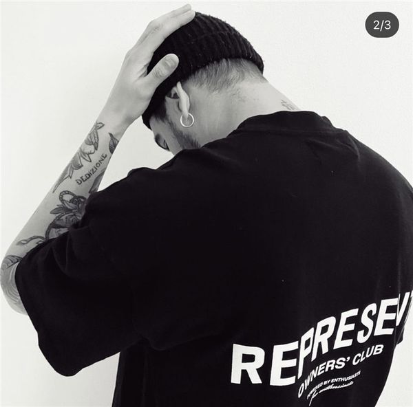 

black 2021ss t-shirt men women 1 vintage tee, White;black