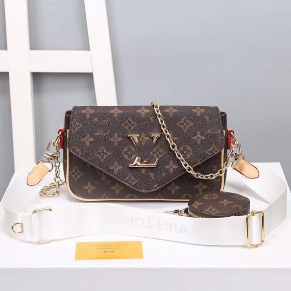 

2021 fashion luxurys designers bags favorite handbags 091509 multi pochette accessoires purses flower wallet 2pcs purse crossbody bag should