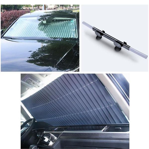 

car sunshade window retractable foldable windshield cover shield curtain auto sun shade block anti-uv
