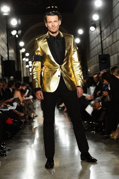 

shining gold slim fit wedding men suits tuxedo costume homme marrige prom groom terno masculino blazer 2 pcs jacket+pants men's & blaze, White;black