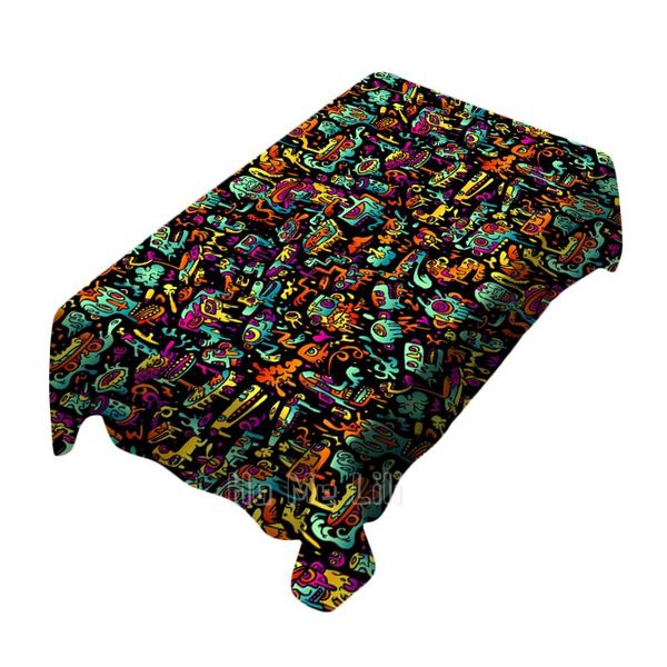 

table cloth abstract vector doodle design tablecloth unique dining accessories