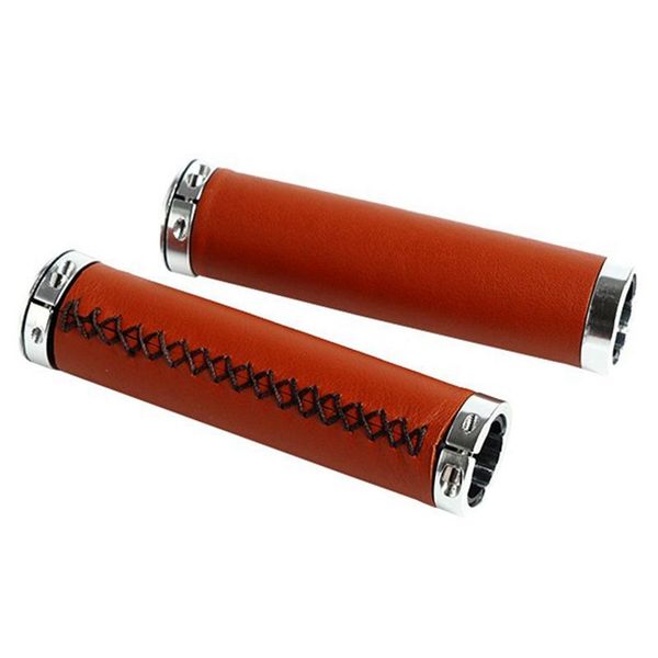 

bike handlebars &components retro bicycle universal handlebar cover lockable handle hand-sewn pu leather