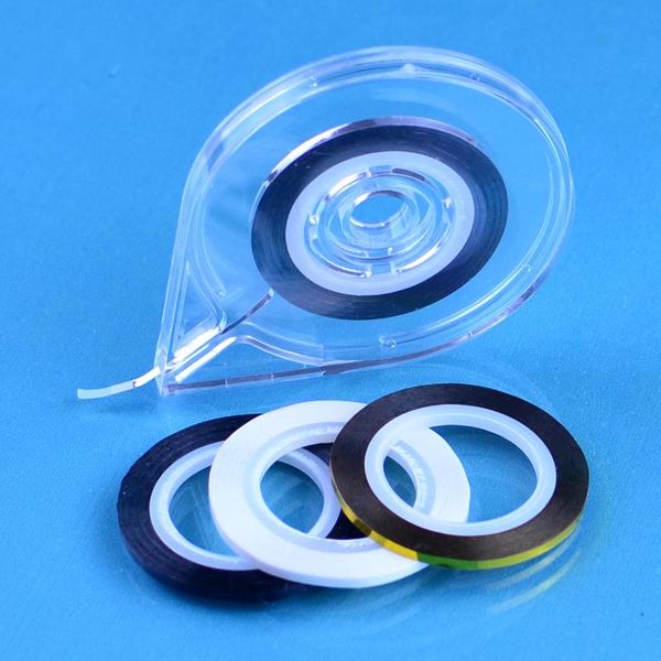 

nail art kits 2mm 3d sticker curve stripe lines nails stickers adhesive striping tape decals empty case tools set