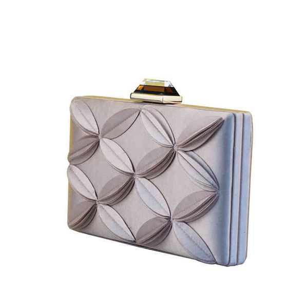 

cargo satin three-dimensional flower dinner bag hand held evening chain unit price portable