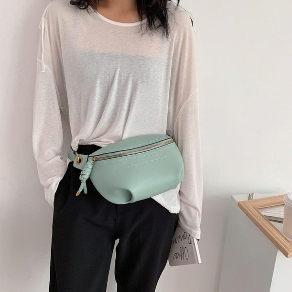 

women waist packs leather fanny letter belt bags shoulder wild messenger fashion chest crossbody bag pouch