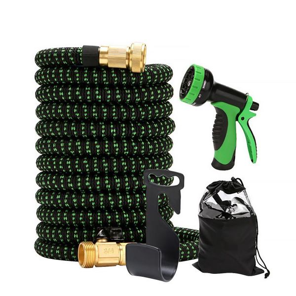 

watering equipments 15m cleaning water hose set with jet nozzle multifunctional car washing expandable setup