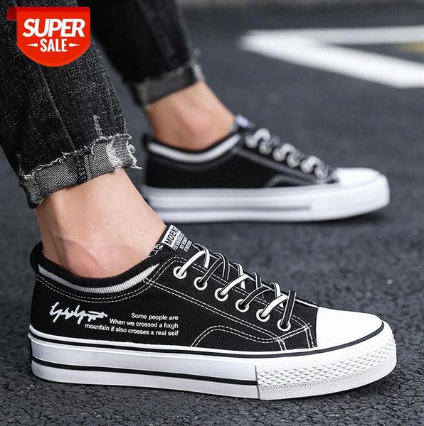 

canvas shoes korean casual men's low-breathable cloth all-match #xk9a