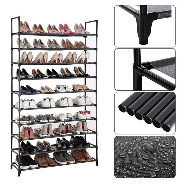 

clothing & wardrobe storage multilayer shoes rack detachable dustproof shoe cabinet box home dormitory standing space-saving organizer