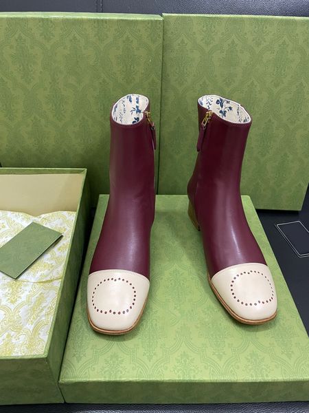 

classic hollow carved flat bottomed bare boots metal sheet designer style leather outsole size 34-41, Black