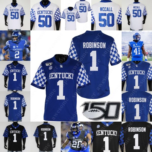 Futbol Formaları Kentucky Wildcats Futbol Jersey Joey Gatewood Chris Rodriguez Jr Wandale Robinson Kavosiey Josh Ali Keaton Upshaw