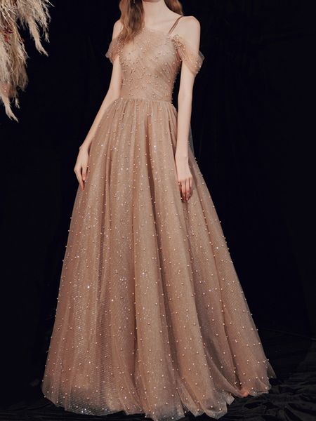 

eye catching evening dress major beading long prom gowns lace-up back floor length, Black;red