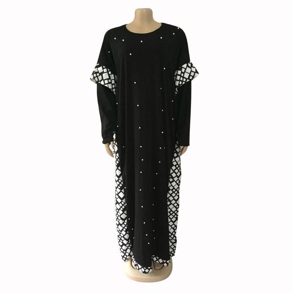 

ethnic clothing 2021 african dresses for women plaid stripe design pure color long sleeve elasticity elegant maxi dress, Red