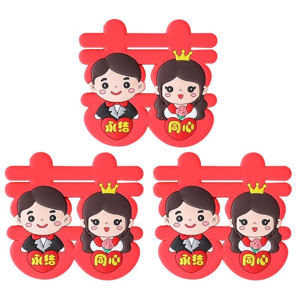 

other festive & party supplies 3 pcs wedding theme cake ornament romantic couple decor deskadornment