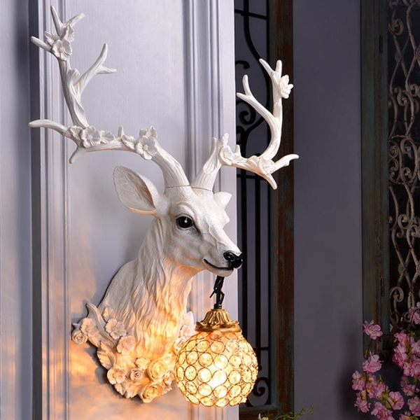 

wall lamps modern decor led white deer for dining room attic aisle living bedroom sconce light home vanity