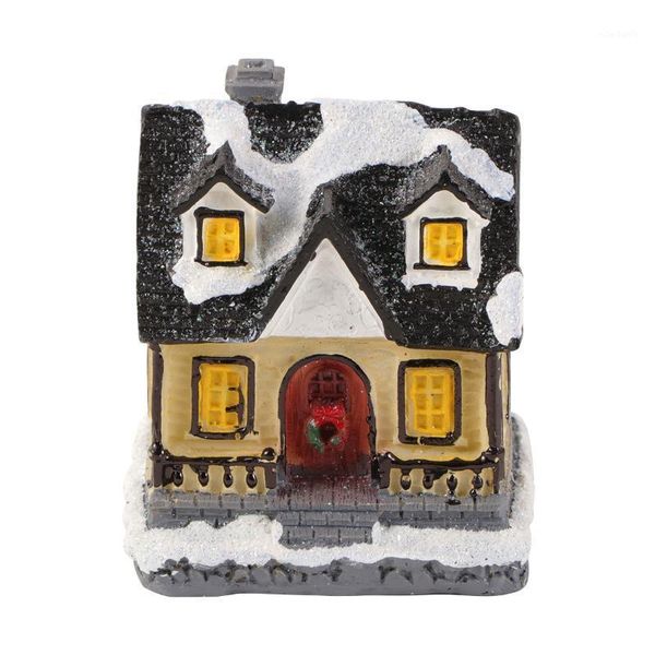 

christmas decorations glowing colorful cabin desksnow house craft for home el office