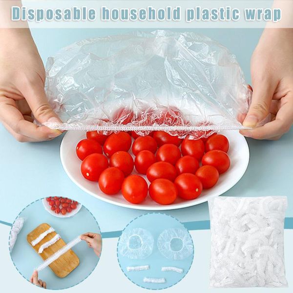 

storage bags durable 300pc food-grade household refrigerator leftover food fresh-keeping cover plastic bag thickened