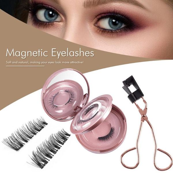 

false eyelashes magnetic eyelashe with 3 magnets reusable artificial
