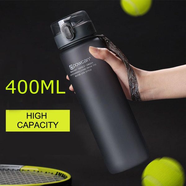 

water bottle plastic 400ml drink outdoor sport school leak proof seal gourde climbing protein shaker bottles