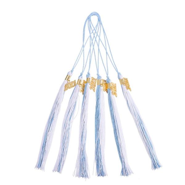 

party hats 6pcs 2021 graduation hat tassel bachelor hanging pendants
