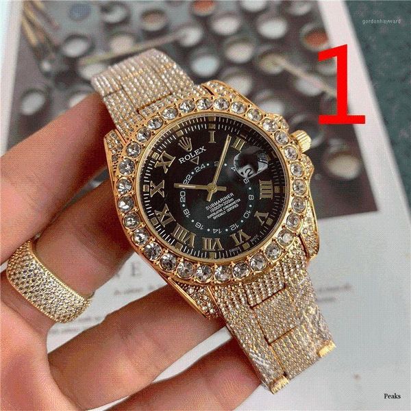 

wristwatches fashion men's luxury designer mechanical watch classic black steel band calendar business brand gift 088, Slivery;brown
