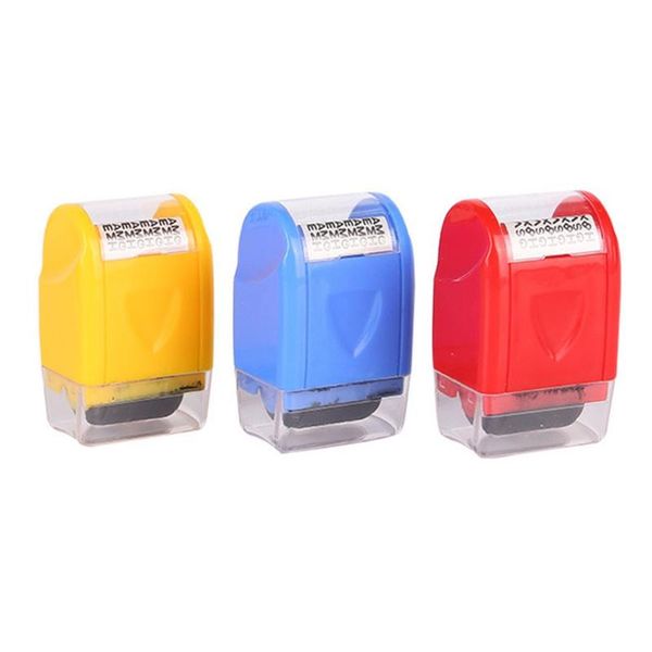 

gift wrap 3x roller stamp data identity plastic privacy 3.7cm x 3cm 6cm