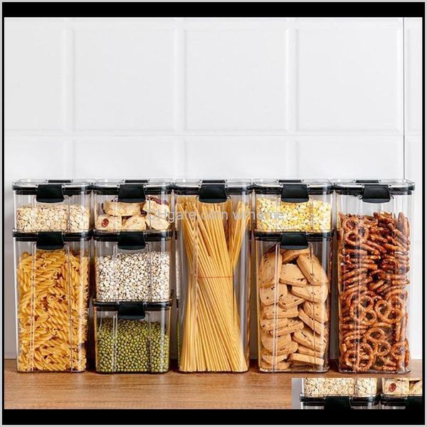 Organiza￧￣o dom￩stica Organiza￧￣o Home GardenRefrigerator Organizador Tea Bean Box Storage Box de cont￪ineres de cozinha ecologicamente corretos