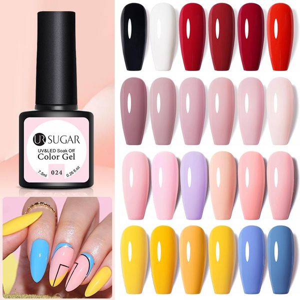 

nail gel ur sugar color polish pink blue semi permanent art varnishes manicure hybrid base for uv, Red;pink