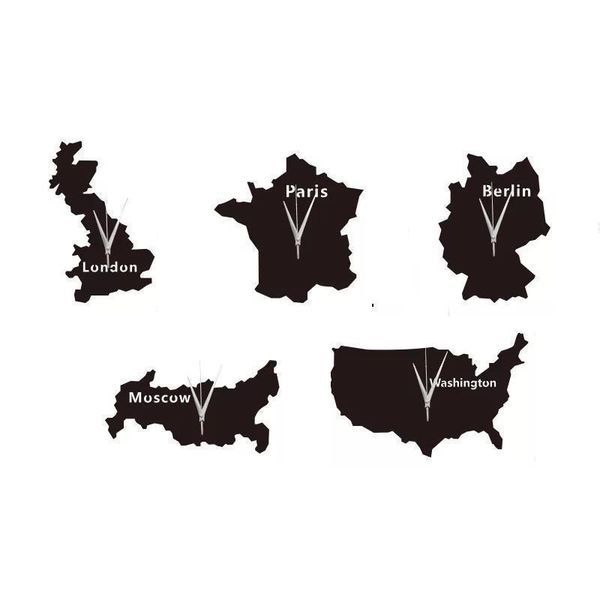 

wall clocks european type capital 3d acrylic stickers clock with living room classroom office decoration ideas