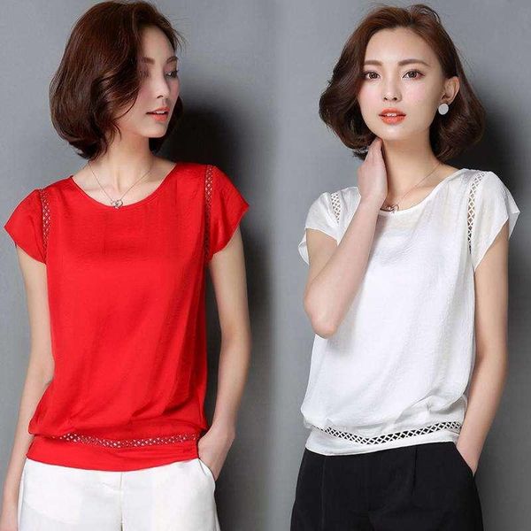 

women's t-shirt 2021 women short purpel blue sleeve shirt garment, White