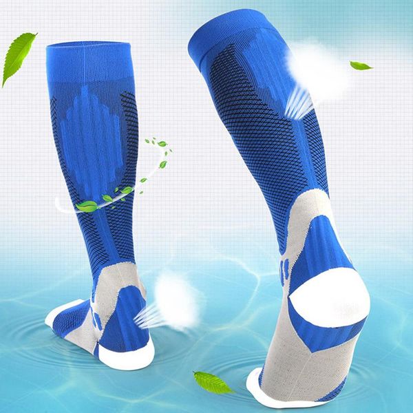 

men's socks men professional thicken breathable comfortable absorbs sweat pressure elasticity non-slip safety calf sock, Black
