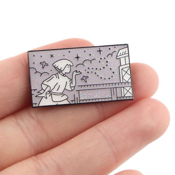 

pins, brooches dz1454 anime figures white dragon metal enamel pins and for women fashion lapel pin backpack bags badge friend gifts, Gray