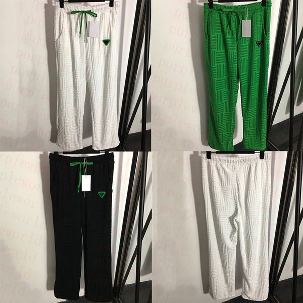 

women brand pants leggings fashion triangle badge casual pants outdoor soft touch loose pant, Black