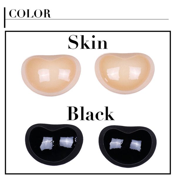 

bikini push up padded swimsuit bikini small bust thicker breathable sponge bra pad invisible paste padding, White;black