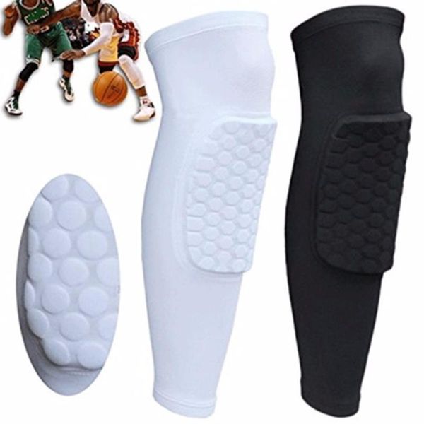 

elbow & knee pads basketball brace calf support ski snowboard leg sleeve kneepad sport safety protector gear crashproof football adult, Black;gray